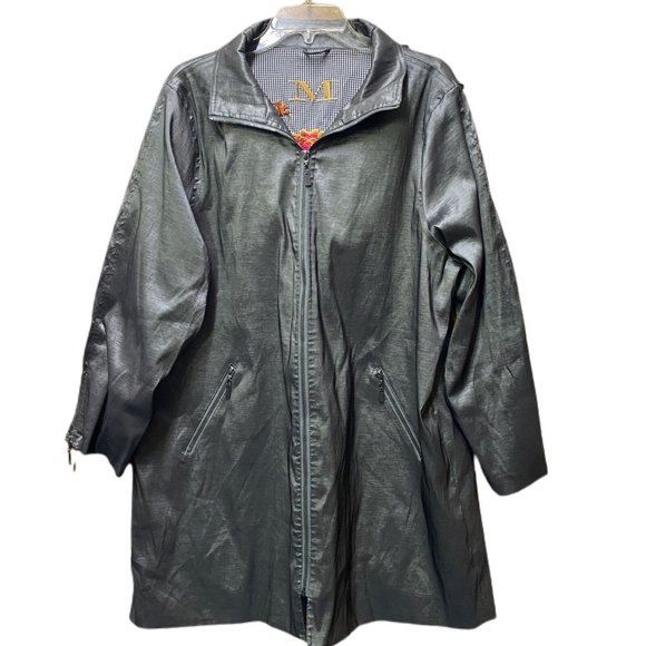 Mycra Pac One Designer Wear Nickel hooded rain coat jacket SIZE 3X - Picture 2 of 6